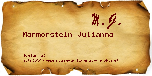 Marmorstein Julianna névjegykártya